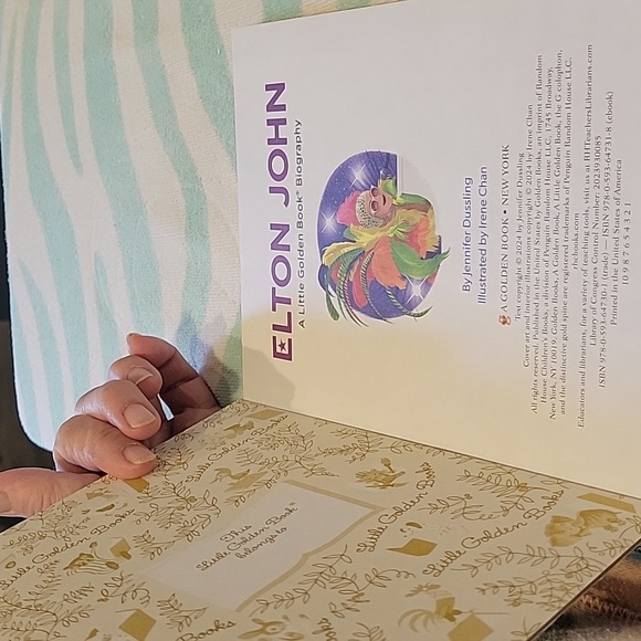 Elton John Little Golden Books Biography.NEW! - Picture 2 of 5